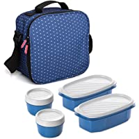 Los mejores  - TATAY Urban Food Casual - Bolsa térmica porta alimentos con 4 tapers herméticos incluidos- 3 litros de capacidad- Azul…